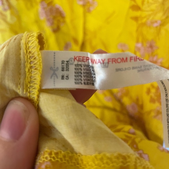 Free People In Control Mini Slip Dress Yellow Combo - Picture 5 of 5